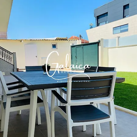 Galaica - Gran Casa Con Jardin Y Barbacoa En La Playa De Coruxo De 6 Vigo