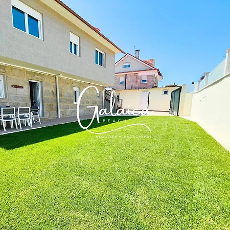 Galaica - Gran Casa Con Jardin Y Barbacoa En La Playa De Coruxo De 6